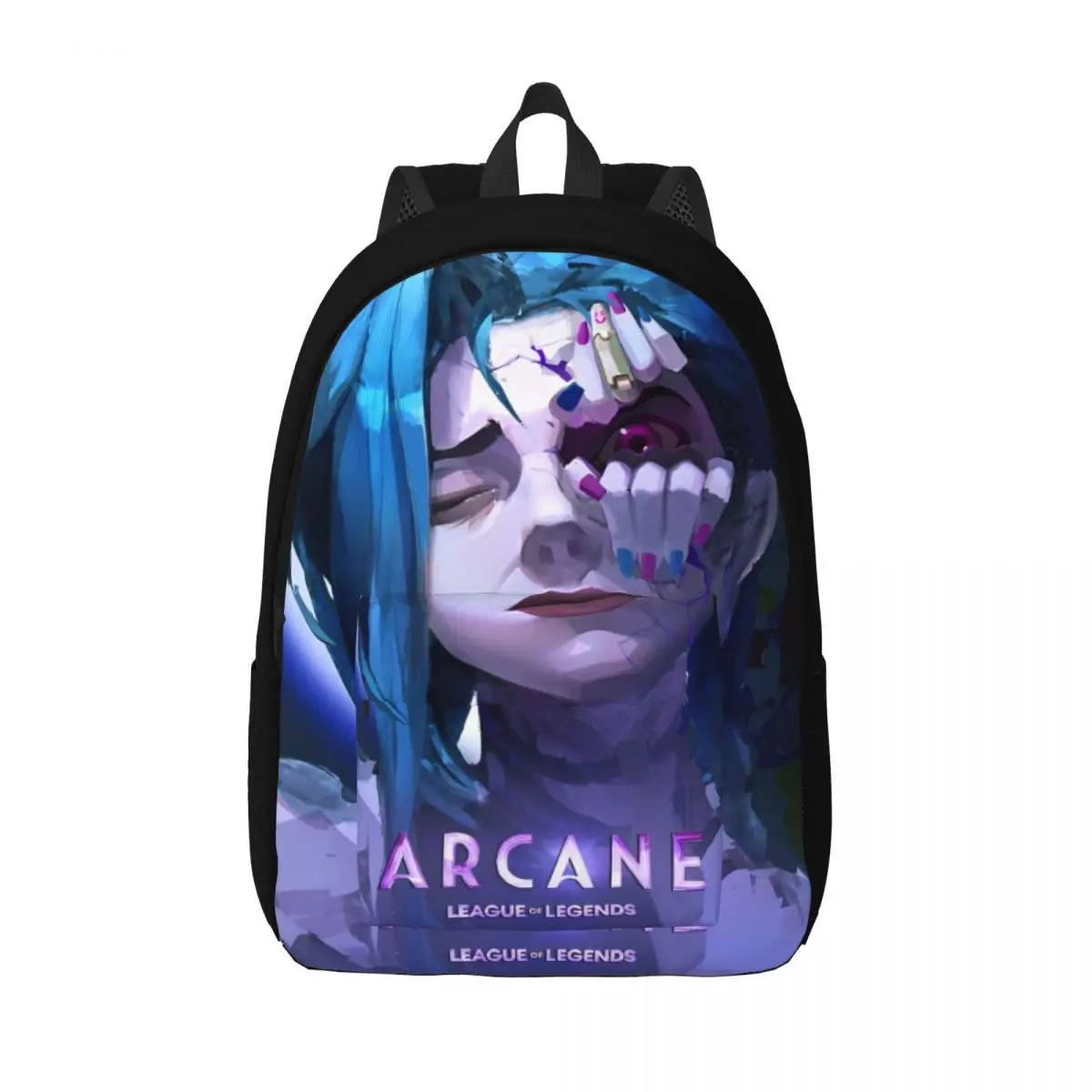 

Jinx Arcane Jinx BaoBao Teenage Backpack Outdoor High School Business Daypack for Men Women College Shoulder Bag