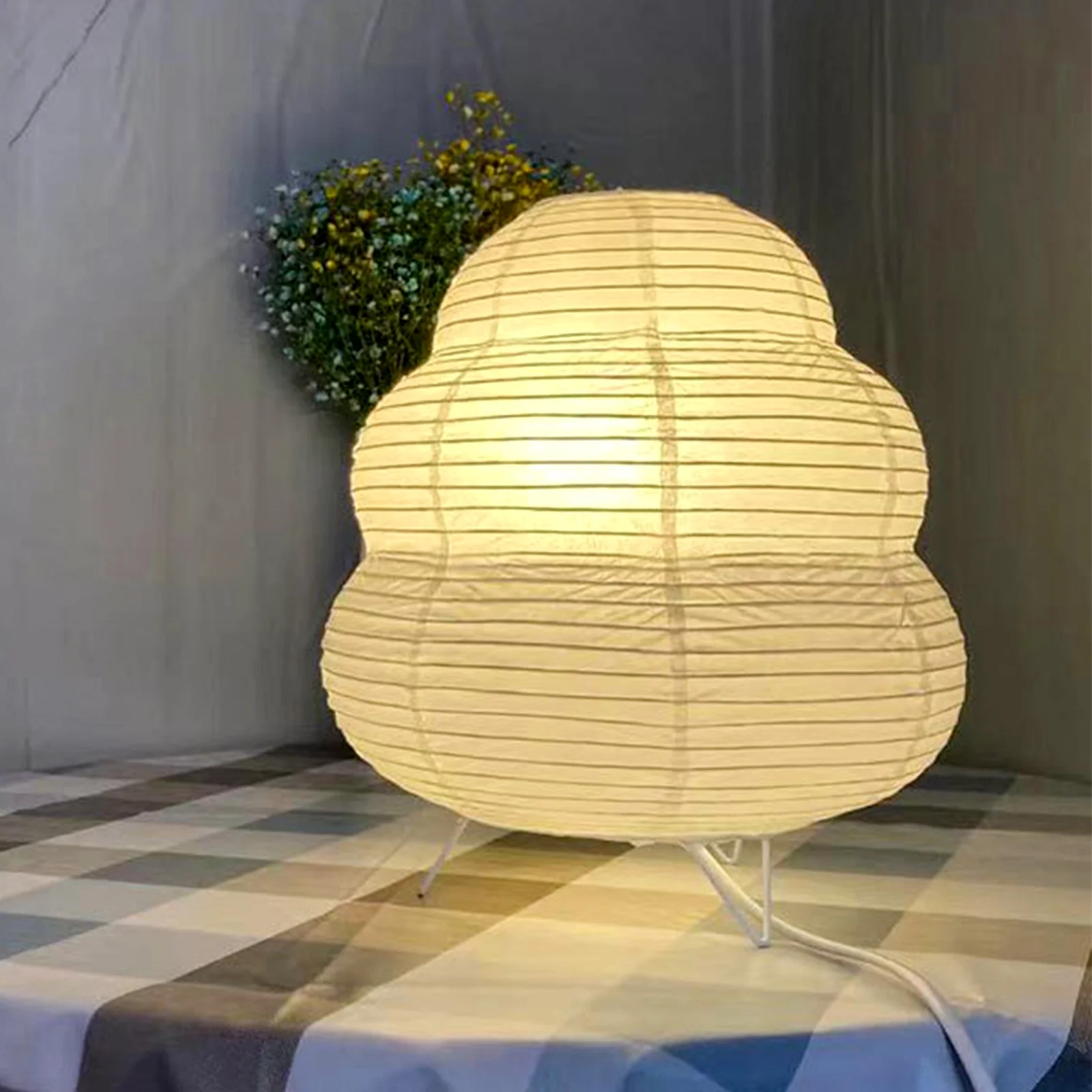 Japanese Lanterns Paper Desk Lamp Lights Table for Bedroom Rice Child Shades Floor Lamps