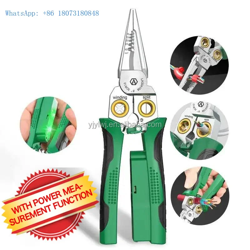 

Electrical measuring function wire Stripper Multifunctional function automatic stripping pliers Cable Crimping tools