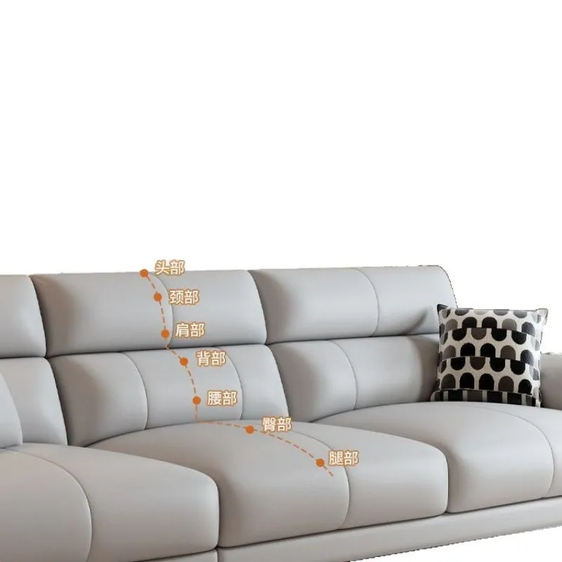 

2025 new technology cloth simple modern sofa living room small apartment Nordic light luxury straight row three or four people f