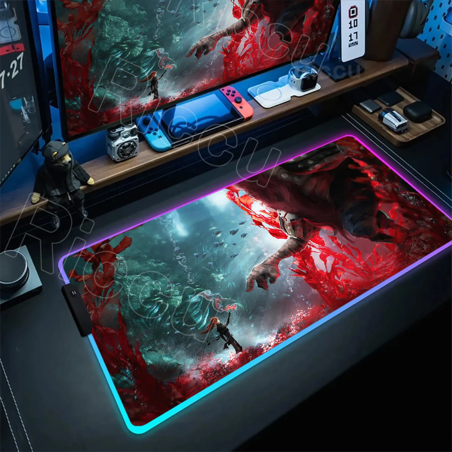 

HD Hot Game Clair Obscur Expedition 33 Mouse Pad E-sports Non-slip RGB Mouse Pad Laptop Desk Mat Gaming Accessories PC 900x400mm