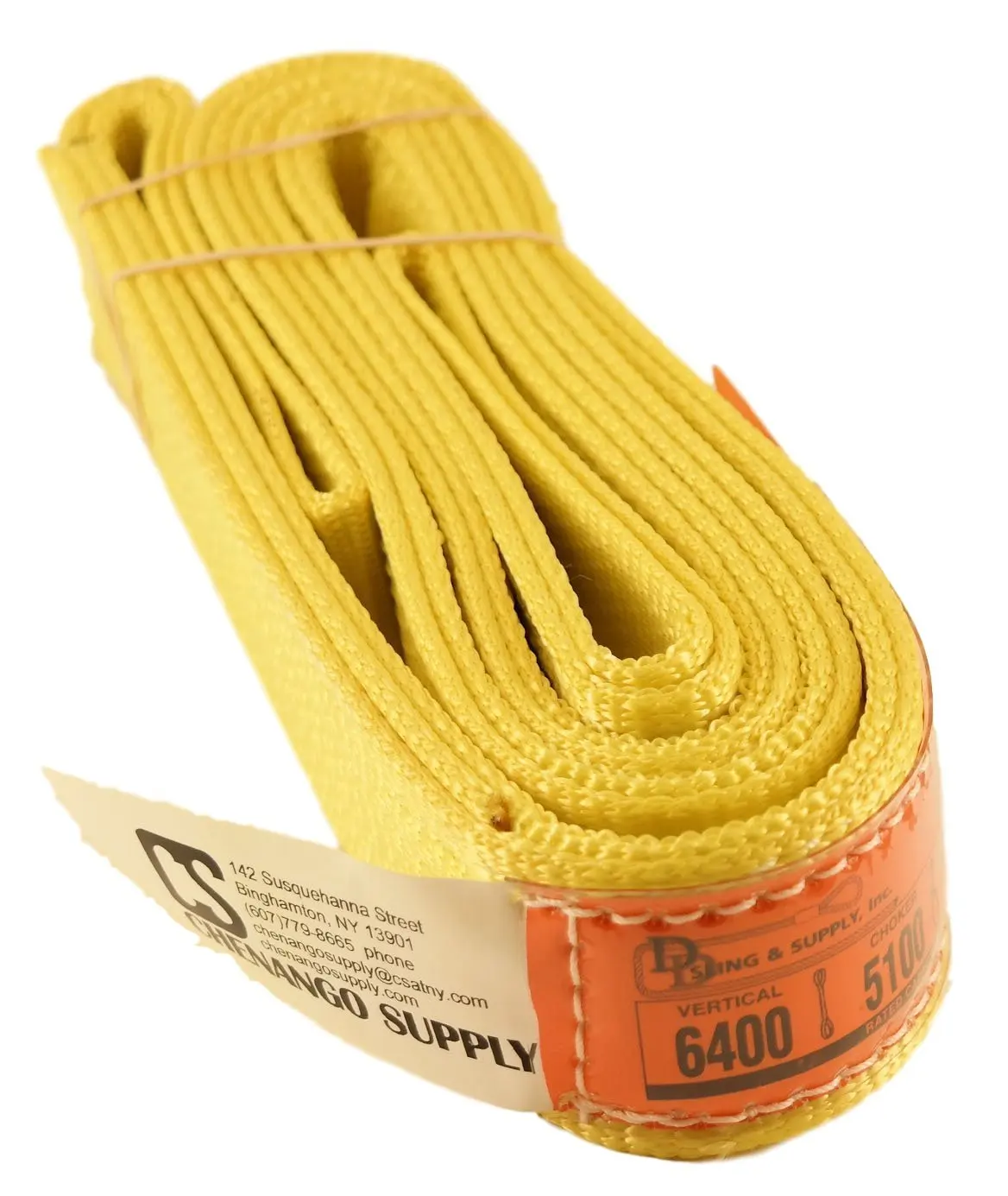 

Нейлоновый подъемный строп 2 дюйма x 8 футов, производство США, вертикальная нагрузка 6 400 фунтов, сверхпрочная стропа для такелажных работ