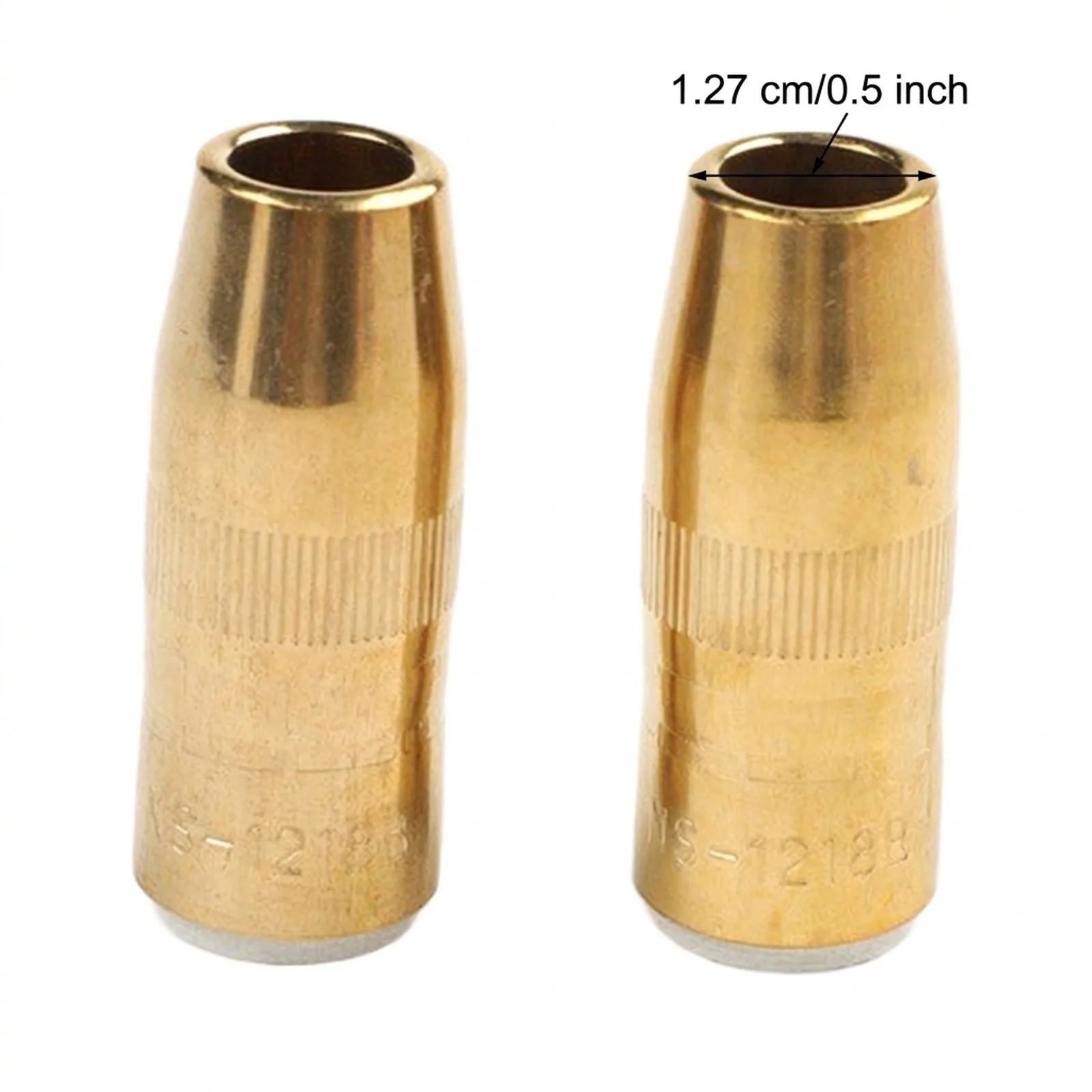 NS1200B Gas Nozzle 2 Pack for MIG Welding Consumables Compatible with for centerfire 12 Inch Copper Welding Nozzle