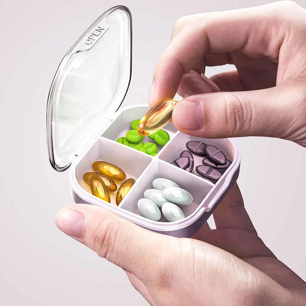 1Pcs Premium Sealed Portable Medicine Holder Large Capacity Pill Case Multiuse Mini Storage Box for Pharmacy Travel Daily Use