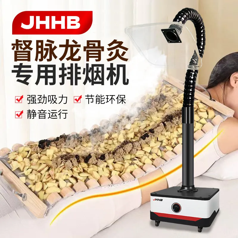 Complete Mini Moxibustion Smoke Purification System, Portable Mobile Silent Smoke Extractor for TCM Clinic & Family Moxibustion