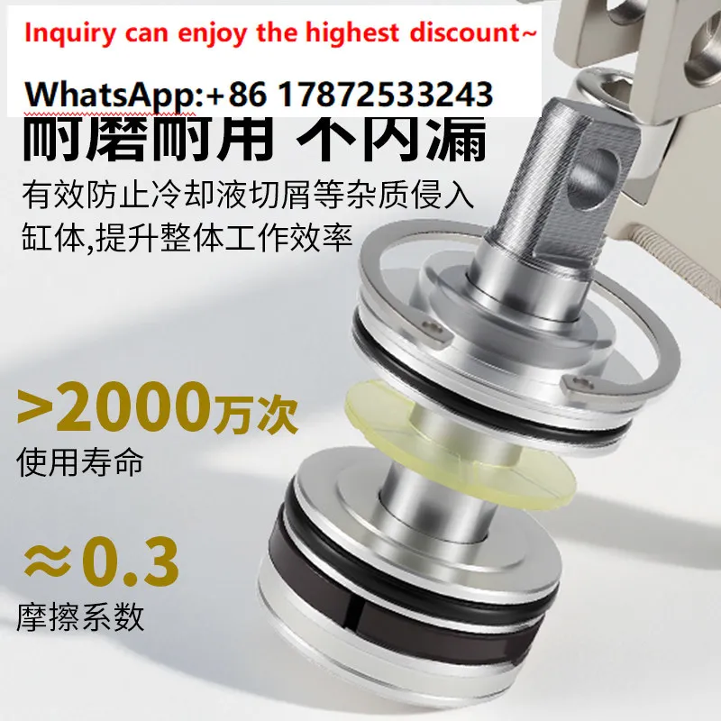 Leverage cylinder pneumatic compression down pressure 25/32/40/50/63 double pressure plate clamping rocker arm fixture