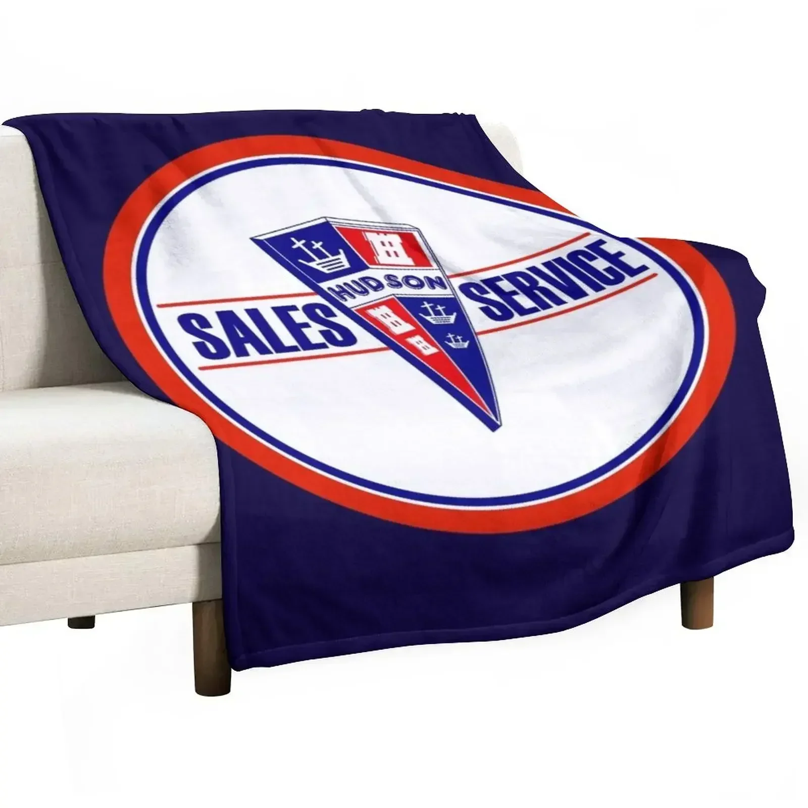 Hudson Sales and Service vintage sign Throw Blanket Luxury Kid'S Luxury St Sofa Throw manga For Sofa Thin Blankets