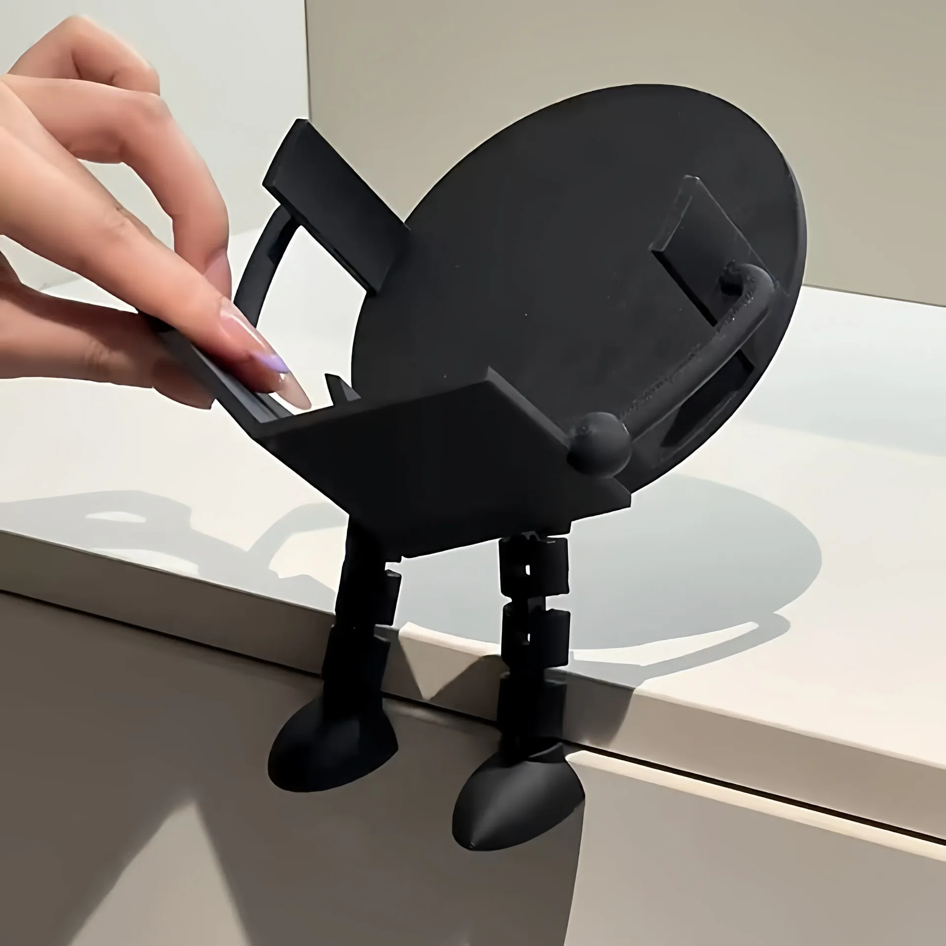 3D-gedruckter Rollenpapierhalter - Toilettenpapier-Aufbewahrungsregal - Badezimmer-Haushaltsartikel - bohrfreier Desktop-Aufbewahrungsartikel – Detail 2