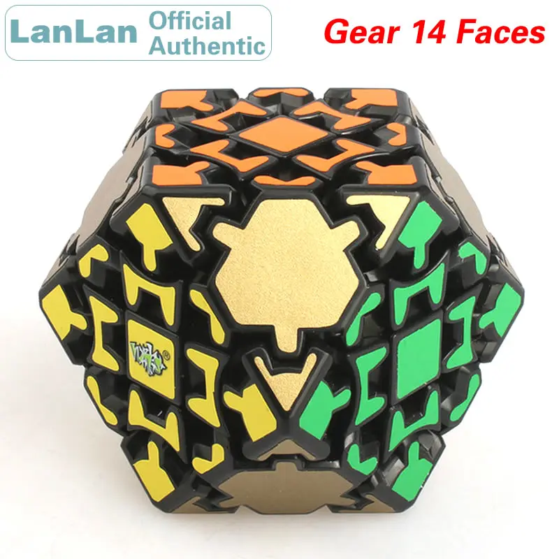 LanLan Gear Tetradecahedral Magic Cube 14 Faces Neo Speed Puzzle Antistress Teasers Educational Toys For Children