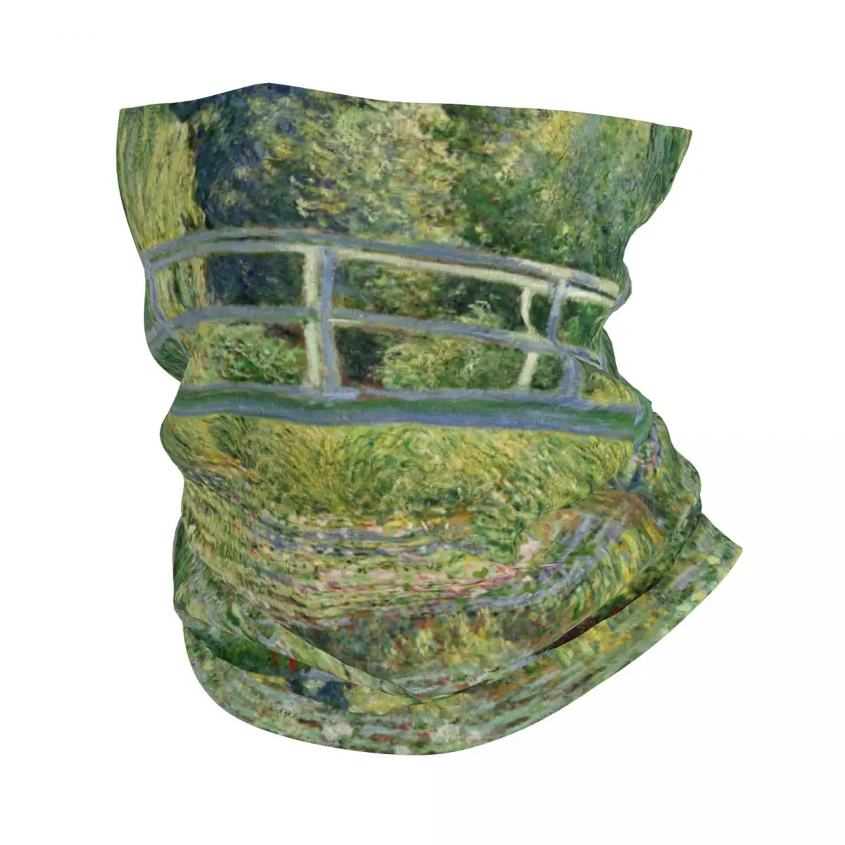 Monet Water Lily Pond Thin Bandana Neck Gaiter Monet Water Lily Pond Wrap Scarf Headband Neck Cover