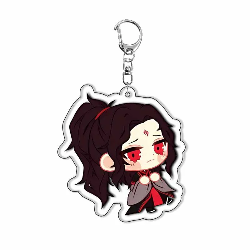 Figura de dibujos animados de Anime Xie Lian versión Q llavero acrílico moda mujeres hombres llave Riring accesorios colgantes adornos regalos para seguidores
