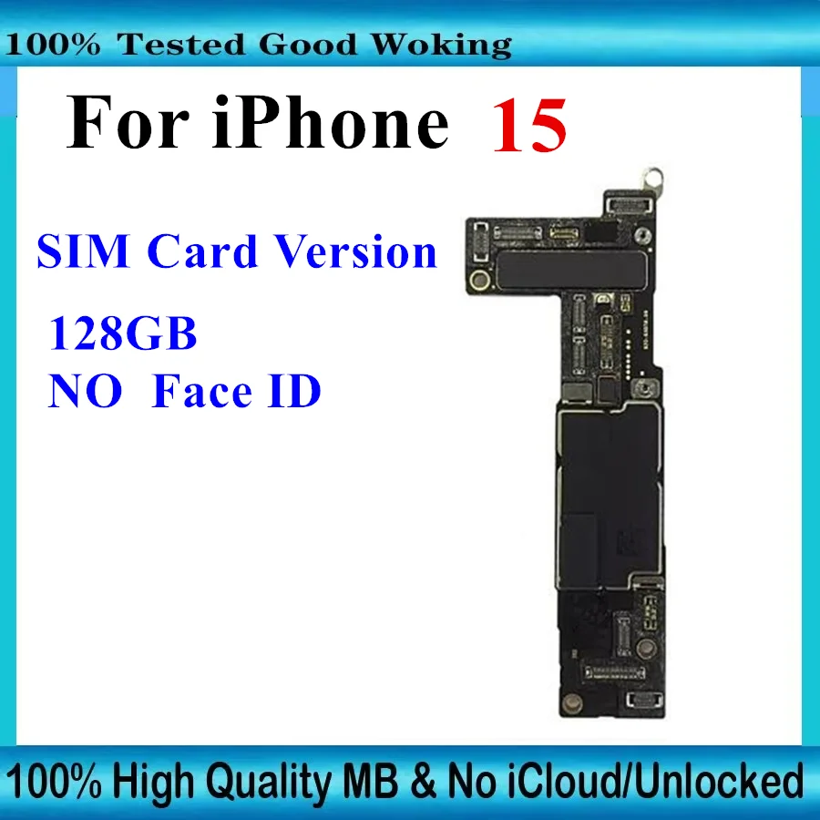 For iPhone 15 / 15 Pro / 15 Pro Max Motherboard With Face ID Main