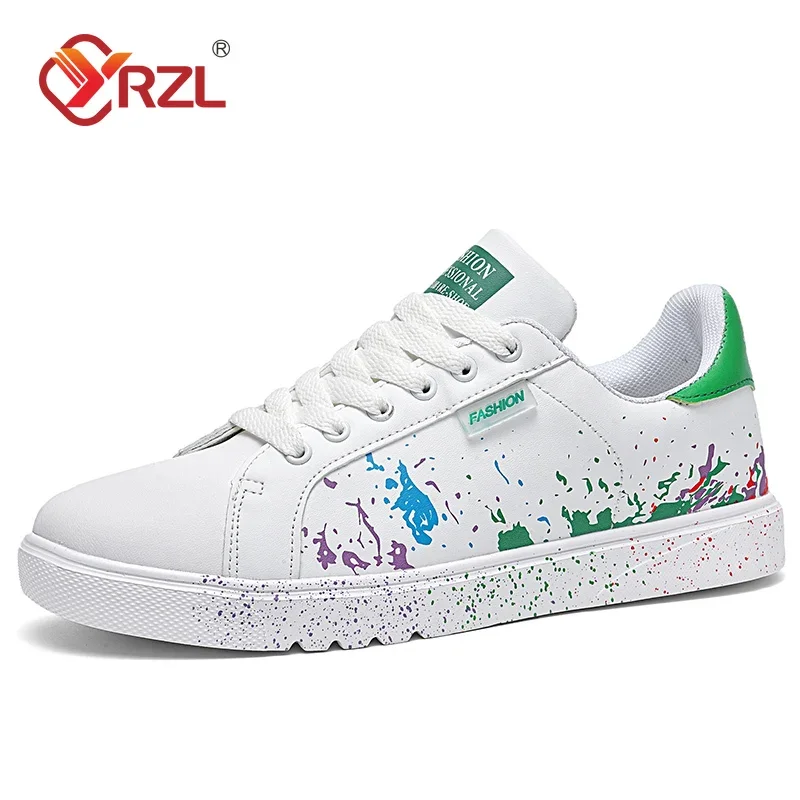 

YRZL White Shoes Casual Shoes for Men Comfortable White Sneakers Lightweight Walking Women Shoes Tenis Masculino Plus Size 36-46