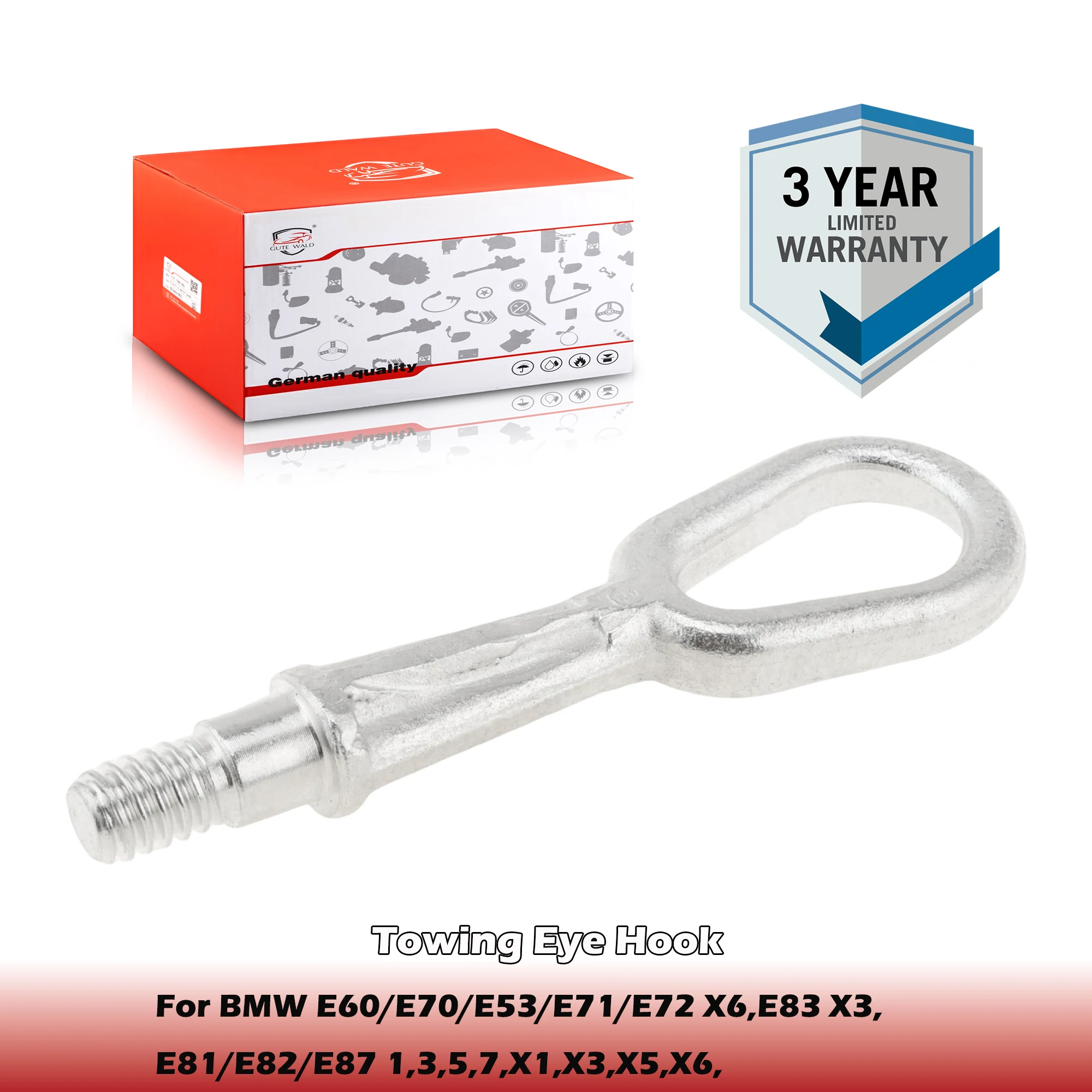 

Towing Eye Hook 72157070643,51114336605,72154336605 For BMW E60/E70/E53/E71/E72 X6,E83 X3,E81/E82/E87 1,3,5,7,X1,X3,X5,X6
