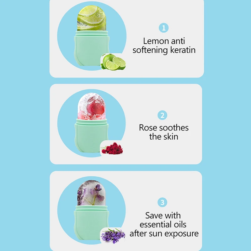 سيليكون الجليد الوجه الأسطوانة الوجه رفع الكنتوري أدوات تبريد الوجه وذمة العين الجسم مدلك أدوات العناية بالبشرة الجمال