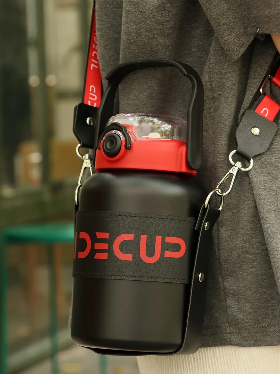 

Double-Insulated Stainl Steel Water Bottle Men Women High Aesthetic Value Tea Water Separation Travel Mug Fre Sle