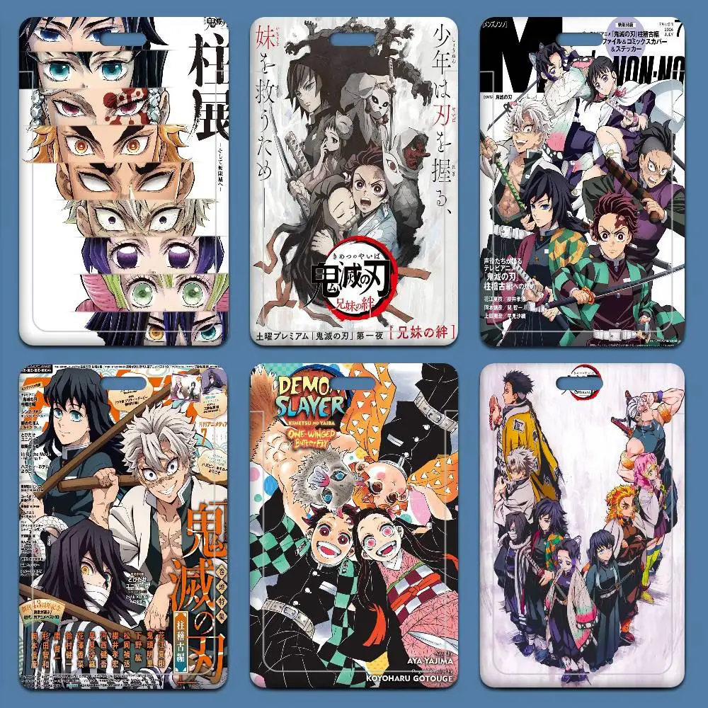 

Japanese Anime Demon Slayer Card Holder Company Staff Pass ID Work Card Holder Business Supplies