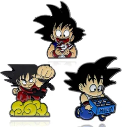 39 Styles Dragon Ball Cartoon Metal Brooch Anime Goku Vegeta Buu Anime Hat Clothing Women's Pin Accessories Commemorative Badgel