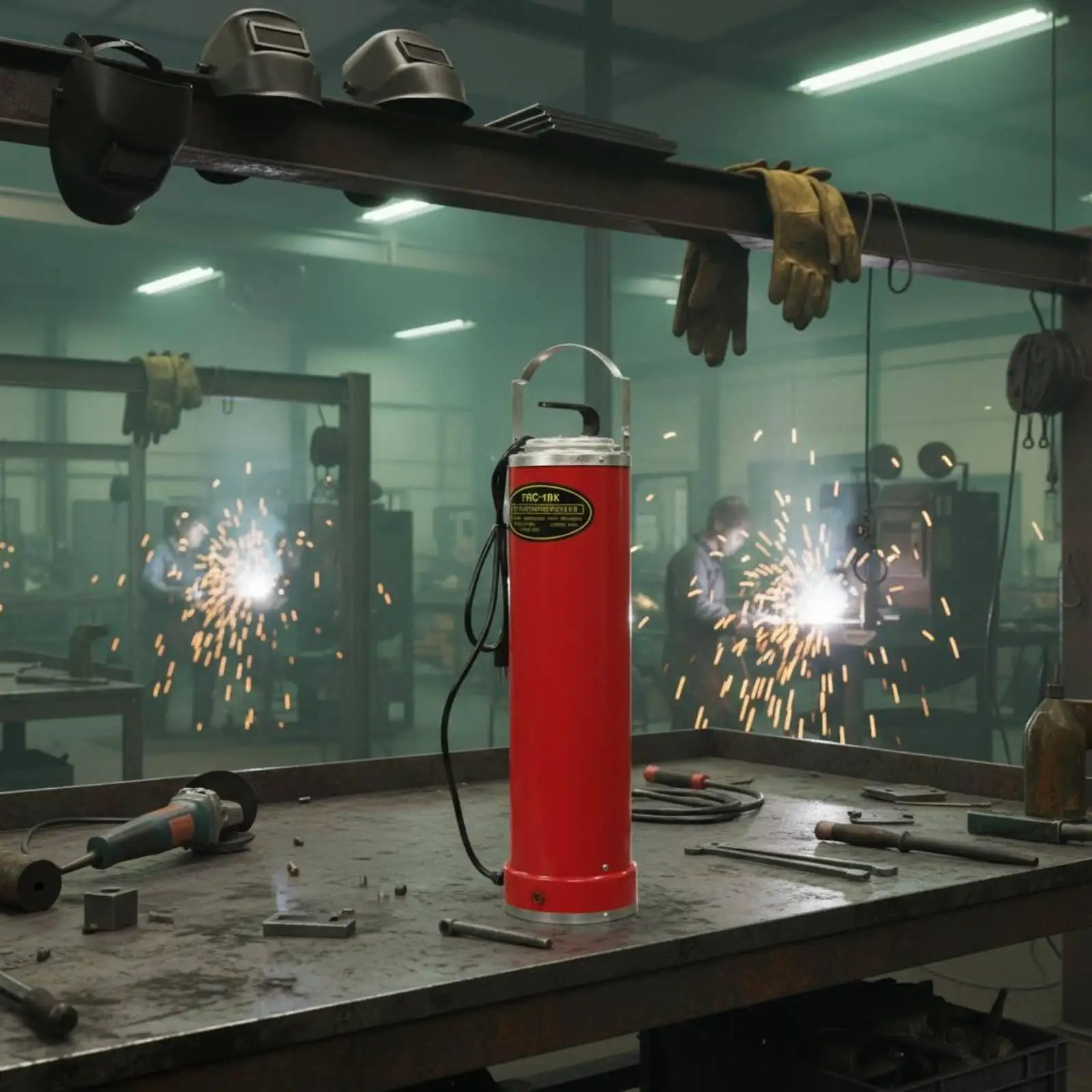Welding Rod Barrel 10kg Capacity Portable Electrode Oven with Sturdy Metal Handle for High Altitude Mobile Joining Work