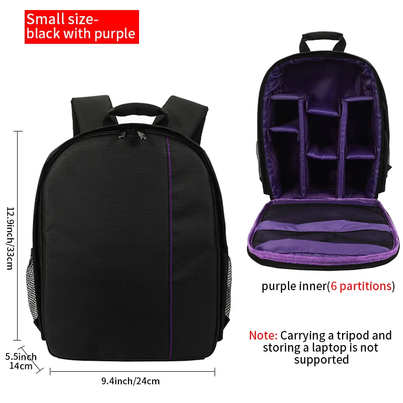JINNUOLANG SLR-Digitalkamera-Rucksack für den Außenbereich, große Kapazität, SLR-Kameratasche, 15,6-Zoll-Laptop-Rucksack, bietet Platz für SLR-Kameras und Mult 9