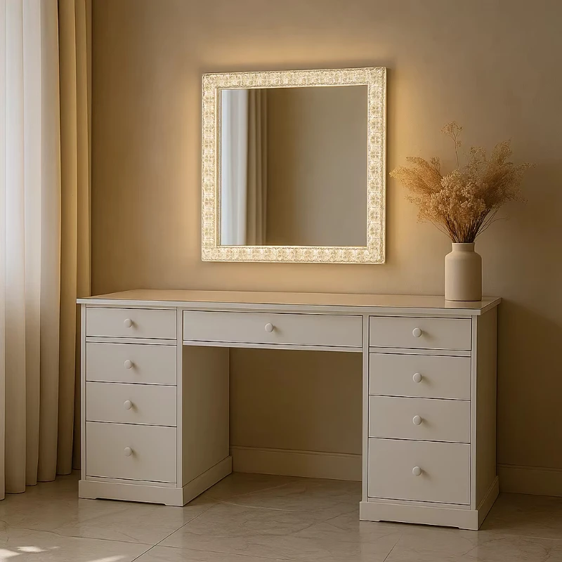 

Portable Fashion Dresser Light Emitting Diode Light Makeup Mirror
