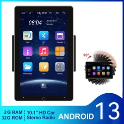 2Din Universal Android 13 Car Radio Multimedia Player 10.1 Inch Rotating Screen GPS For Volkswagen Nissan Hyundai Kia Toyota