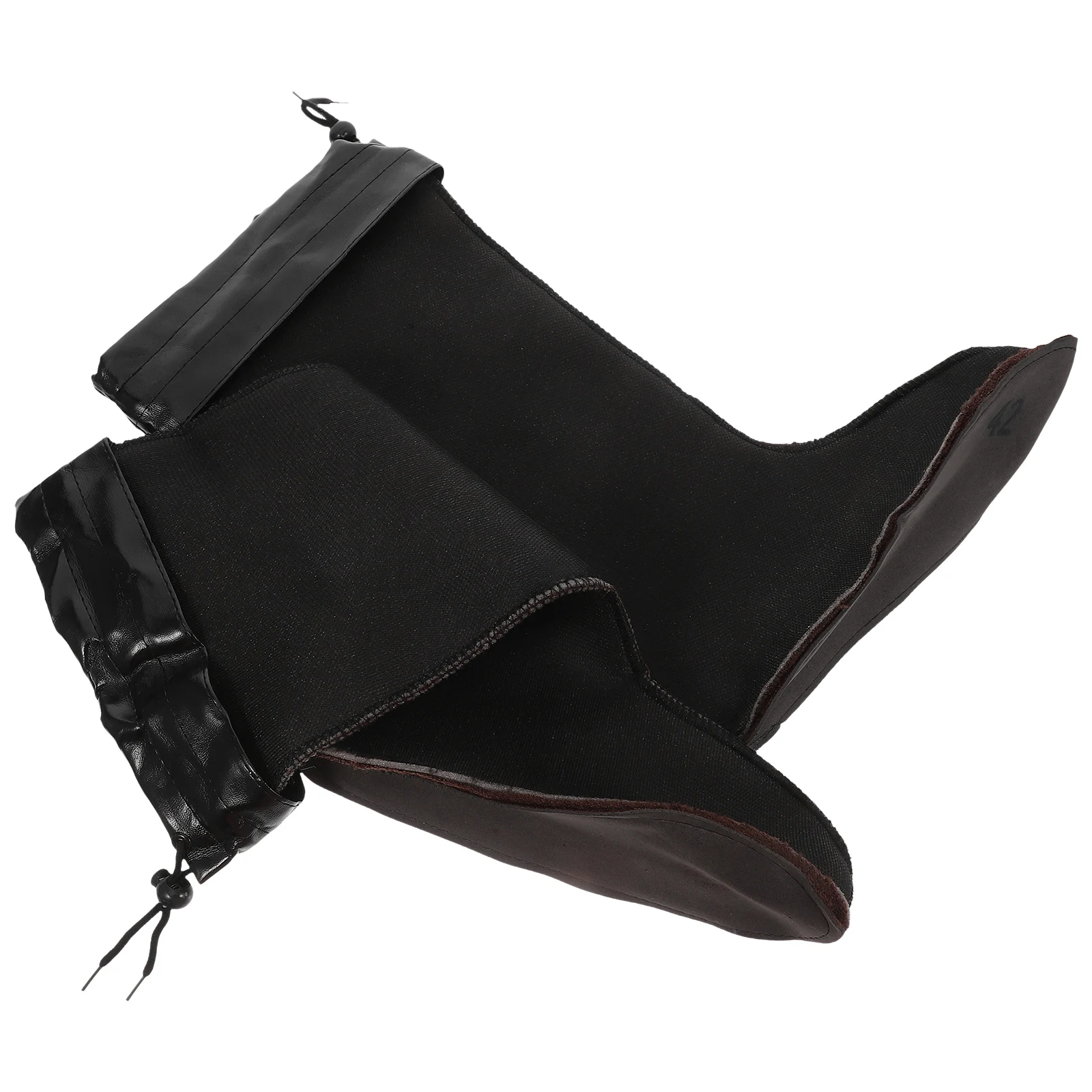 

Men's Winter Rain Boot Liners Thick Thermal Warm Socks Waterproof Non Slip Cozy Inserts Cotton Lining Easy Clean for Cold