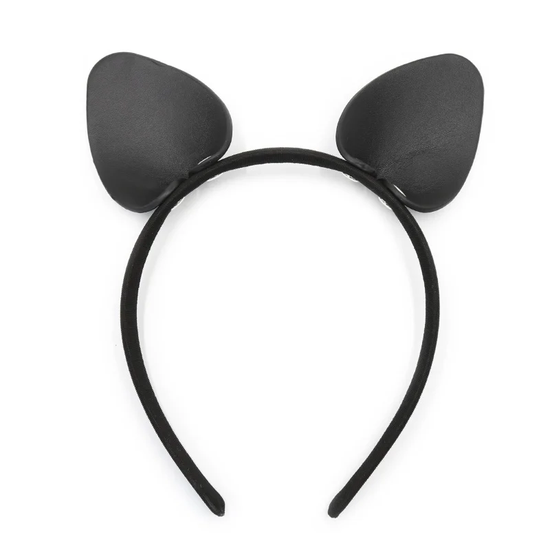 Handgemachte schwarze sexy Hasen ohren Stirnband Ostern Halloween Cosplay Requisiten Kawaii Kaninchen haar Reifen Mädchen Haarschmuck