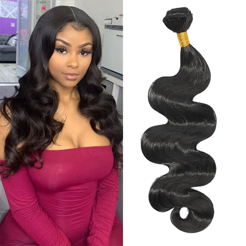 30 32 inch Brazilian Water Wave Body Wave Raw Virgin Remy Doule Drawn Wholesale Natural Tissage Human Hair Weave Bundles