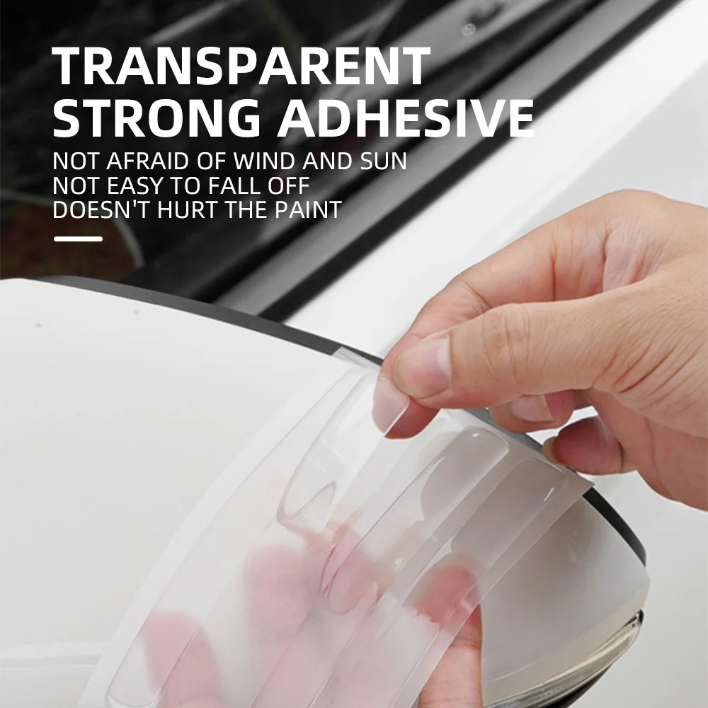 4/8pcs Silicon Transporant Car Door Handle Stickers Car Bowl Protection Anti Scratch for Toyota GR GAZOO Racing  Car Accessories