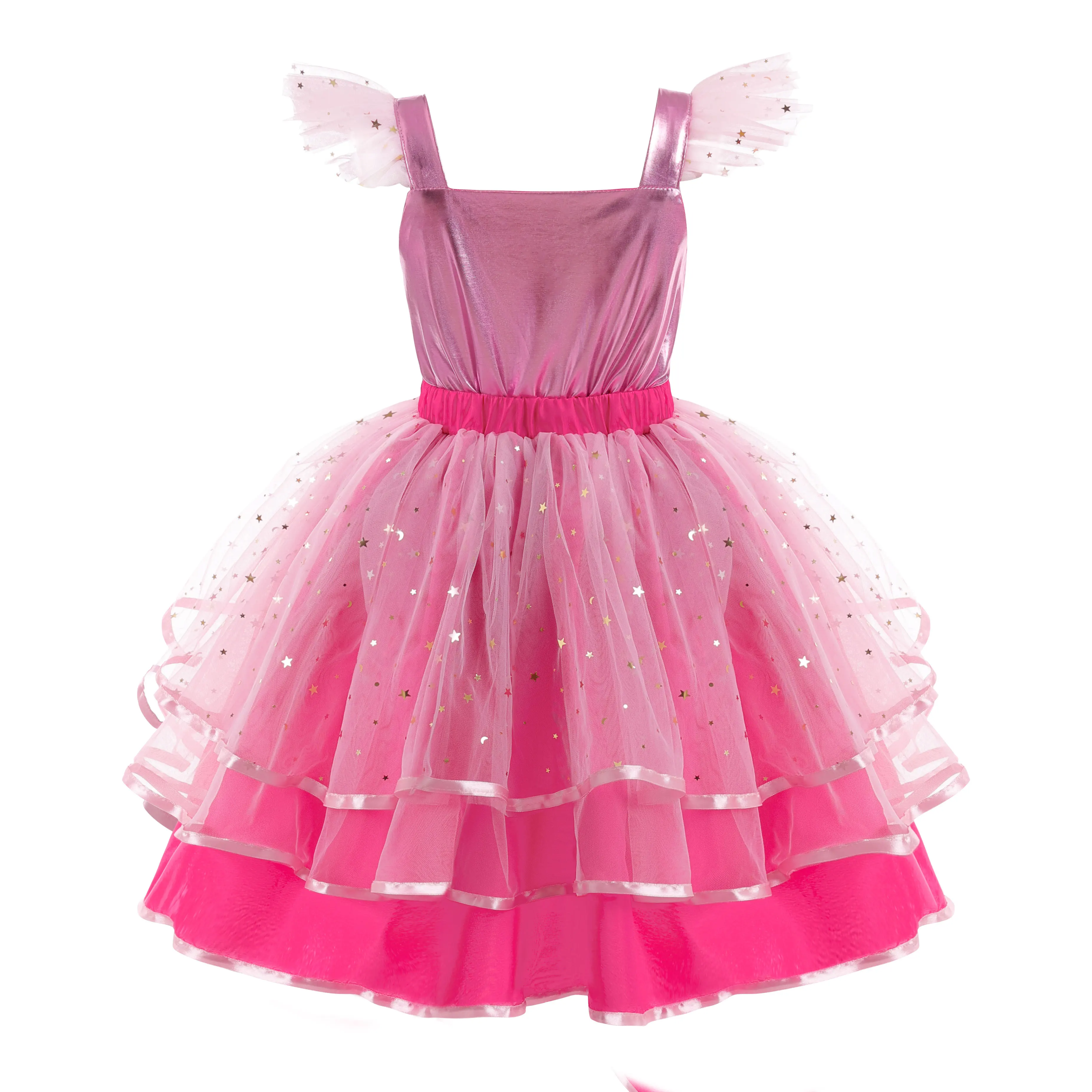Vestido de princesa para niñas con flores de boda, fiesta de cumpleaños para niños, disfraz de actuación en escenario para Halloween