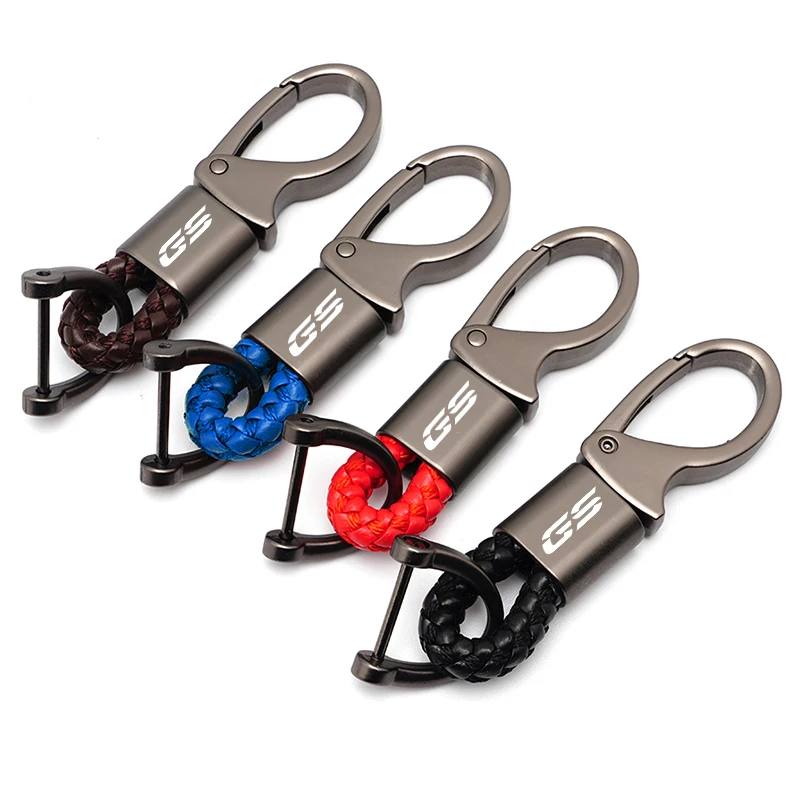 

High Quality Alloy Keychain Custom Braided Rope Moto Keyring For BMW R1200GS R1250GS LC ADVERTURE Motorcycle Accessories