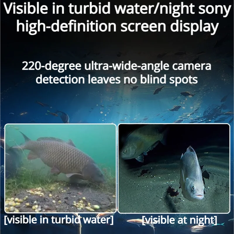 Portable Fish Depth Detector Visual Camera 4.3-Inch Ultra-High-Definition Screen Fish Detector Fishing Camera And Night Vision