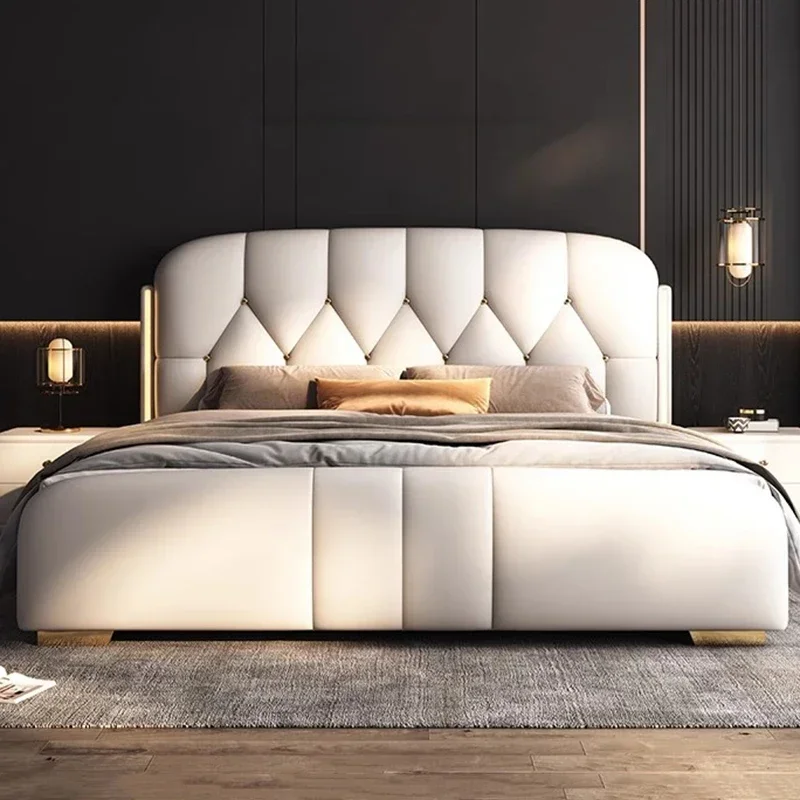 # Modern Bedroom Bed Queen Luxury King Size Sun Beauty European Bed Girls Design Sleeping Princess Safe Beliche Unique Furniture