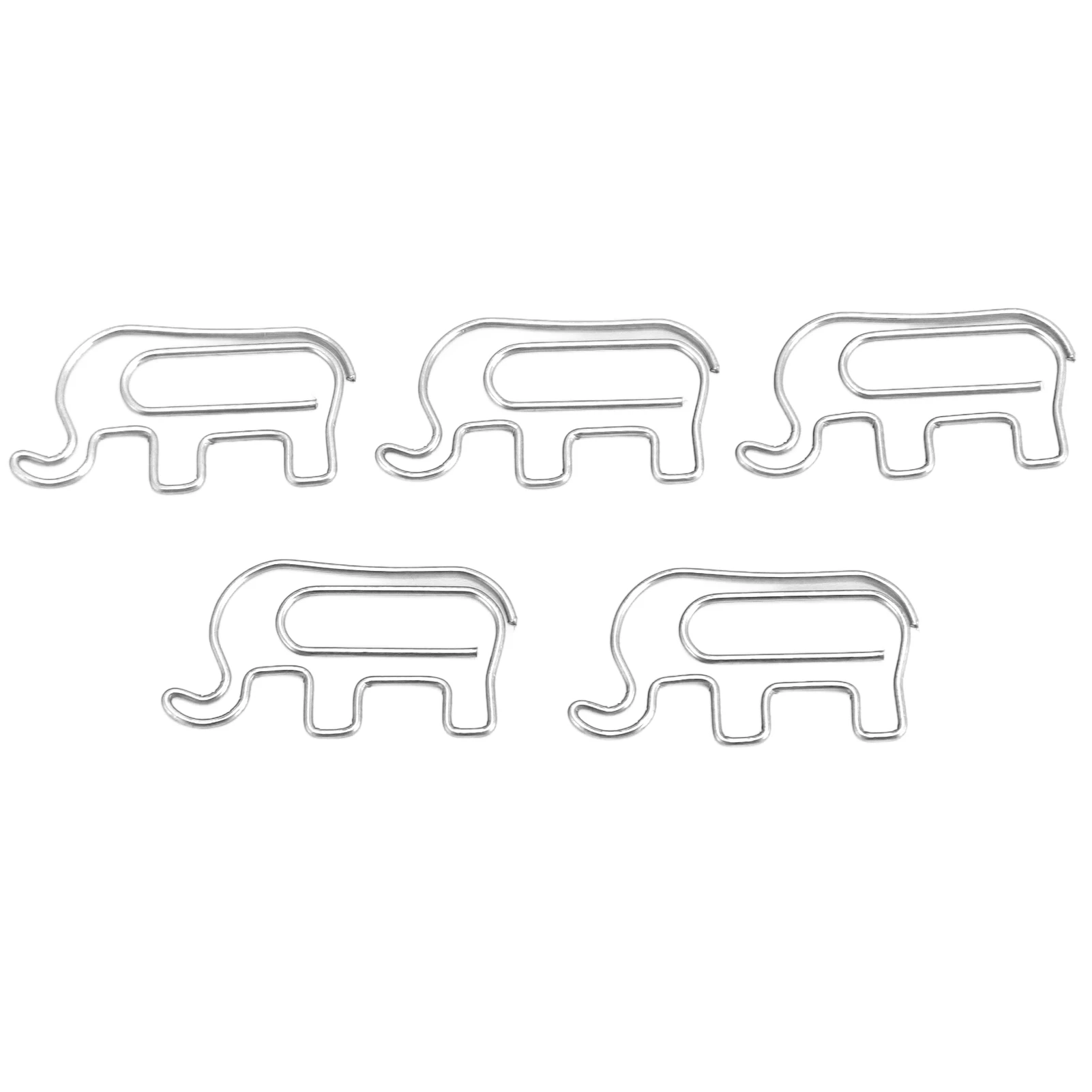 Clearance Deal 100 Pcs Shaped Paper Clips Decorative Paper Clip Elephant Shape Office Clips Document File Classification Tools