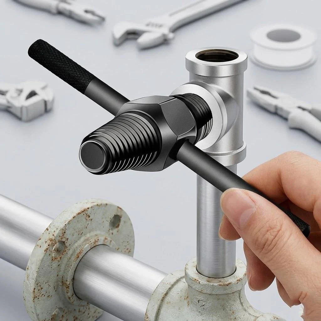 Faucet Breaker Extractor Tool For Waste Water Line Break Removal Plumbing Repair Kit Universal Utility