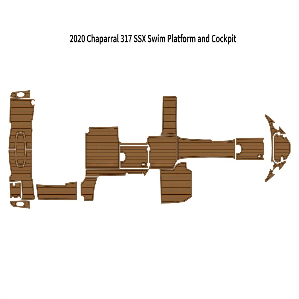 

Платформа для плавания, лодка-кабина, EVA пенопластовый напольный коврик из искусственного тика для 2020 Chaparral 317 SSX