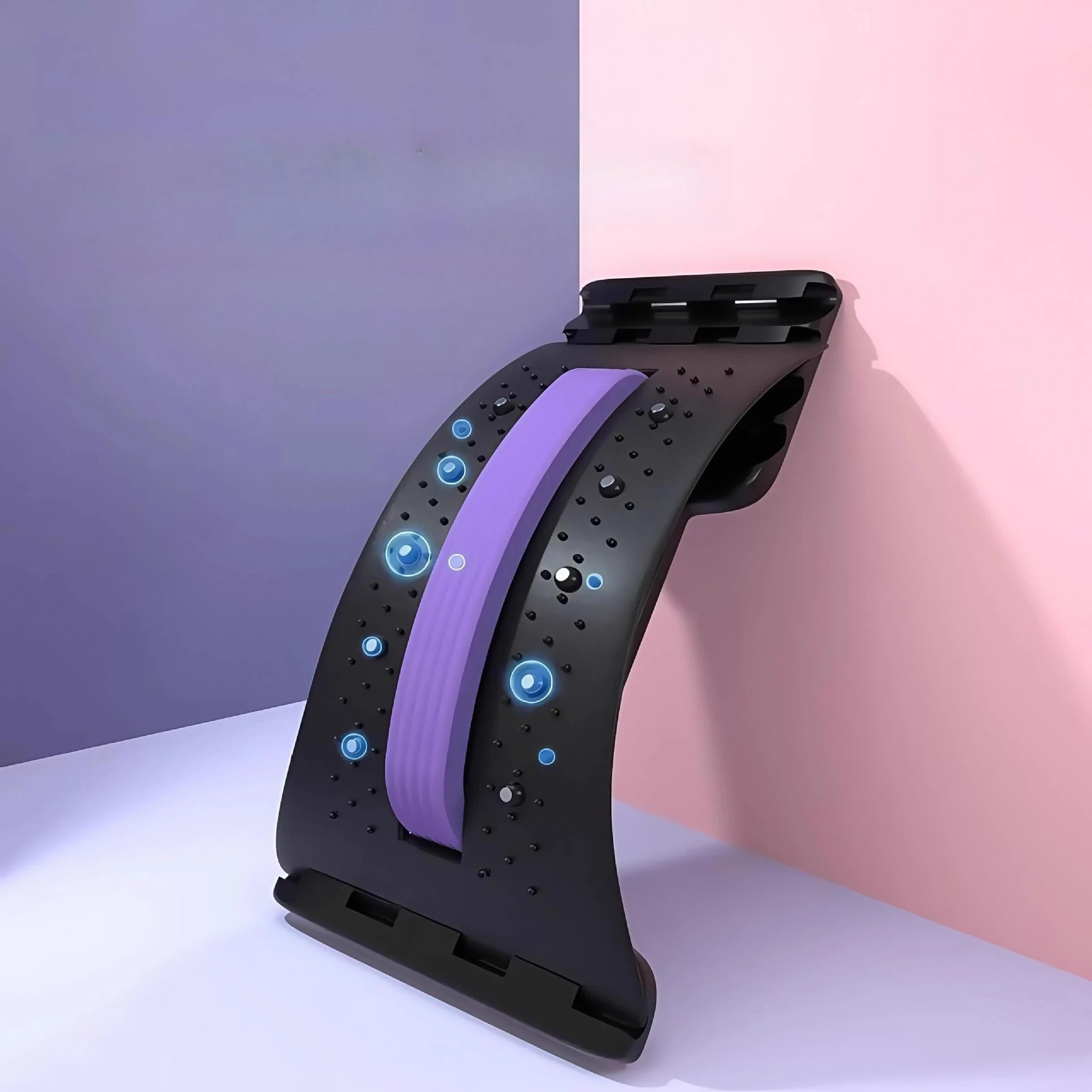 Lumbar Stretcher Back Cracker Spine Corrector Back Massage Tool Vertebra Support Waist Stretching Board Fitness Lumbar Relief