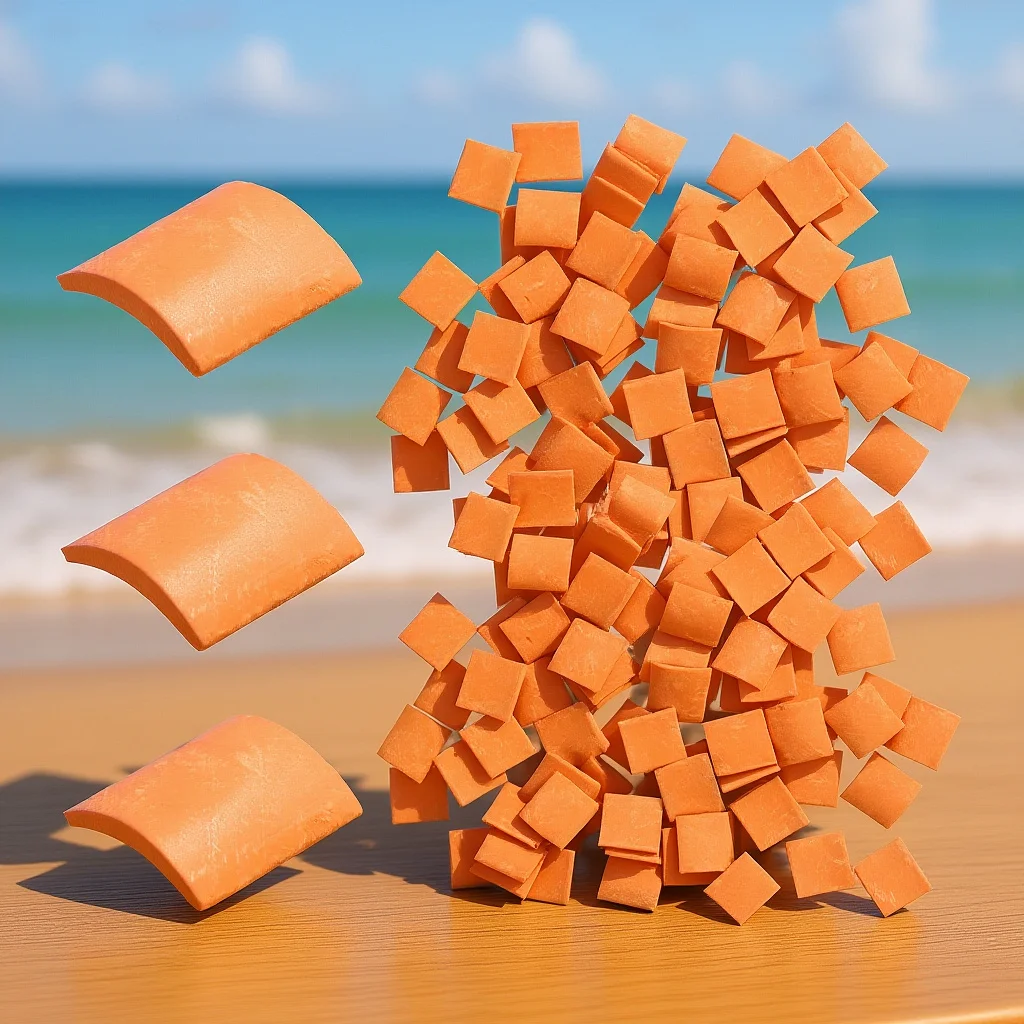 

80pcs Sand Table Building Decor Mini Roof Tiles For Diy Layout Landscape Simulation Small Roof Tiles Micro Scene Decor Kids Room