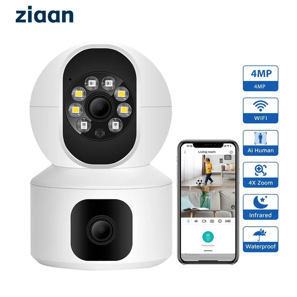 cameras de vigilancia hd ptz wifi que monitam webcam sem fio 360 monitor de bebe domestico remoto com rotacao para celular com camera ip 01