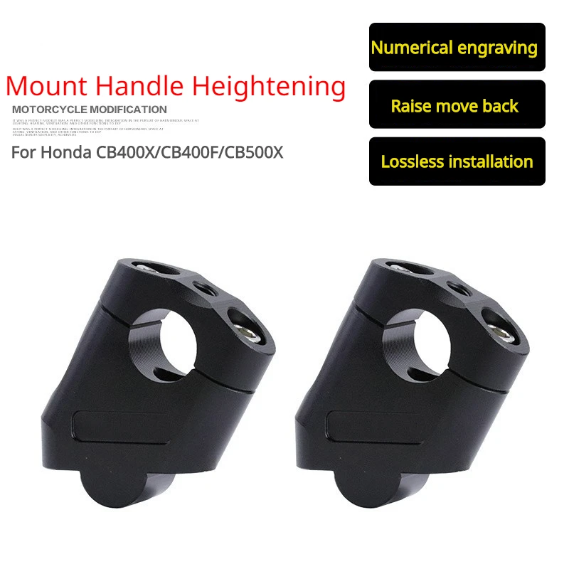 

For Honda CB400X/CB400F/CB500X MotorcycleHandlebar Riser Bar Mount Handle Heightening ClampPit Motorbike Accessories