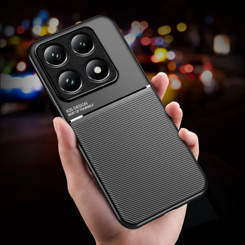 Fall Für Mi15T Xiaomi 15T Pro Leder Textur Magnetische Dünne Matte Abdeckung Für Xiaomi 14T Pro Mi15 Ultra stoßfest Stoßstange Funda