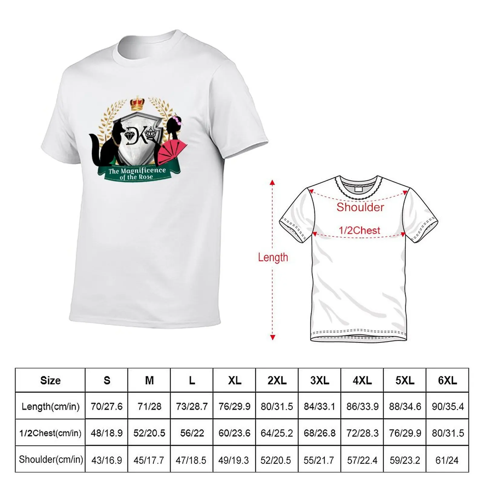 Magnificence of the Rose T-Shirt anime tshirt plus size clothes mens white t shirts