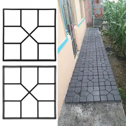 Garden Pavement Mold Courtyard Walkway Path Concrete DIY Paving Cement Road Mold DIY Plastic Garden Home Corridor Tool　