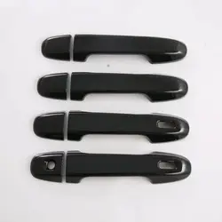 Auto Door Handle Cover Trim ABS Chrome Carbon Fiber Sticker For Subaru Forester SK 2019 2020 2021 2022 Car Styling Accessories
