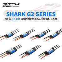 ZTW 32-Bit ESC Shark G2 20A 30A 40A 50A 60A 80A 100A SBEC 5V/6V 8A Brushless Speed Controller for RC Boat Underwater Thruster