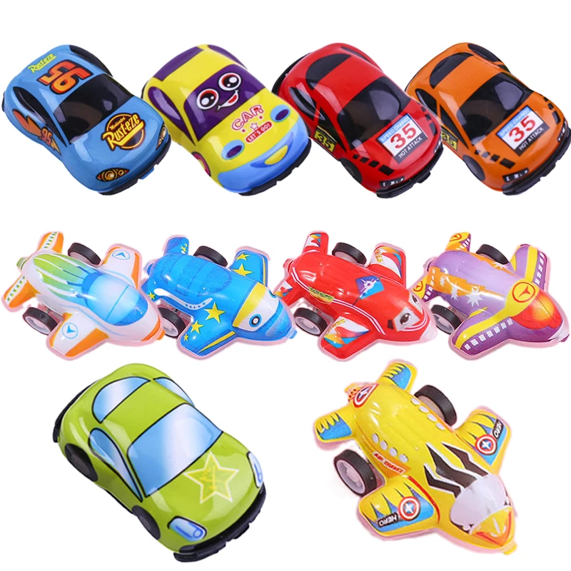 

10/20 шт. миниатюрные машинки-самолеты с откатным механизмом, милые мультяшные пластиковые игрушечные машинки для детей, модели автомобилей, забавные детские игрушки, игрушки для детского сада TMZ