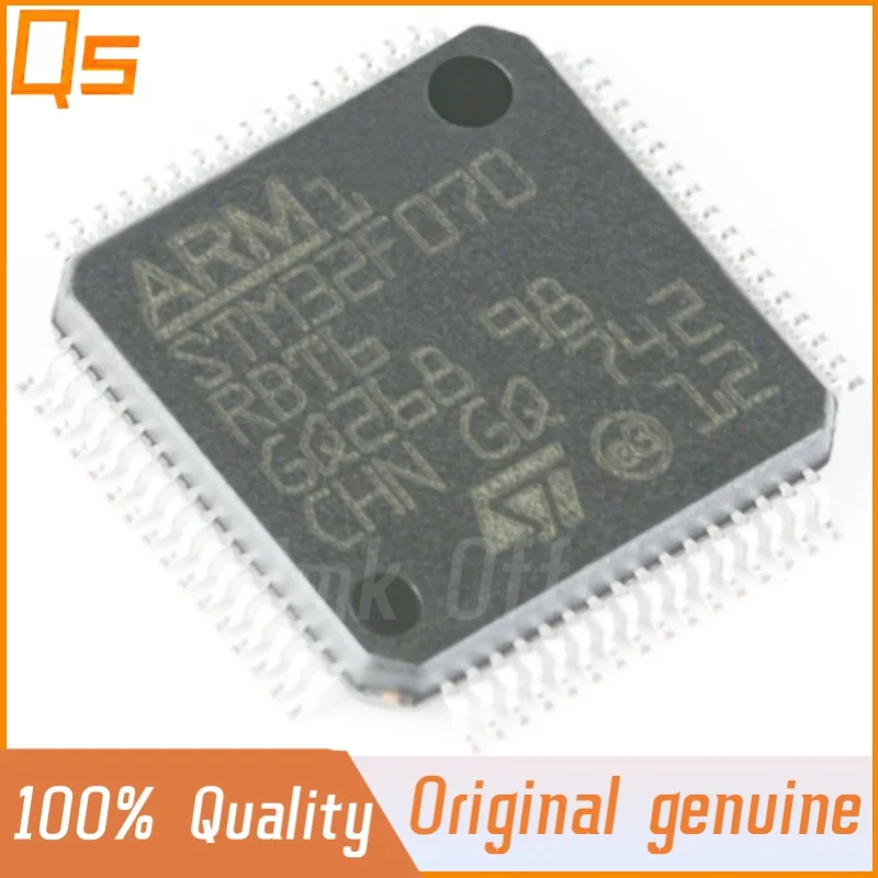 New Original STM32F070RBT6 LQFP-64 ARM Cortex-M0 32-bit microcontroller MCU