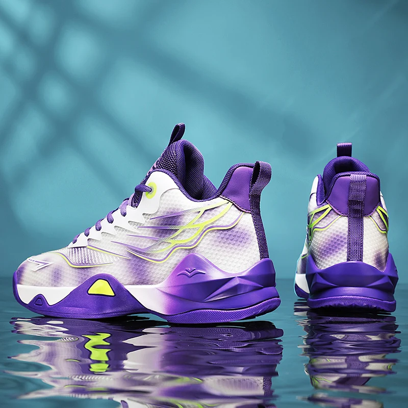 New Basketball Shoes Shock Absorption Midsole Student Sports Casual Shoes Cushioning Comfortable Footwear for Students - view 3