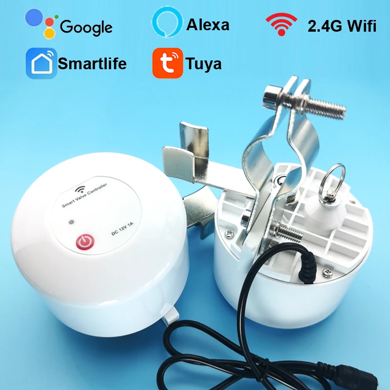 Tuya Smart WiFi Water Gas Valve ON/OFF Auto Control Timer DN15 DN20 Pipe Valve Support Alexa Google Assistant Remote Controller
